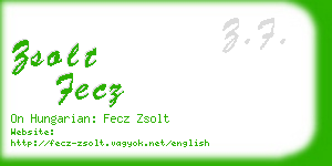 zsolt fecz business card
